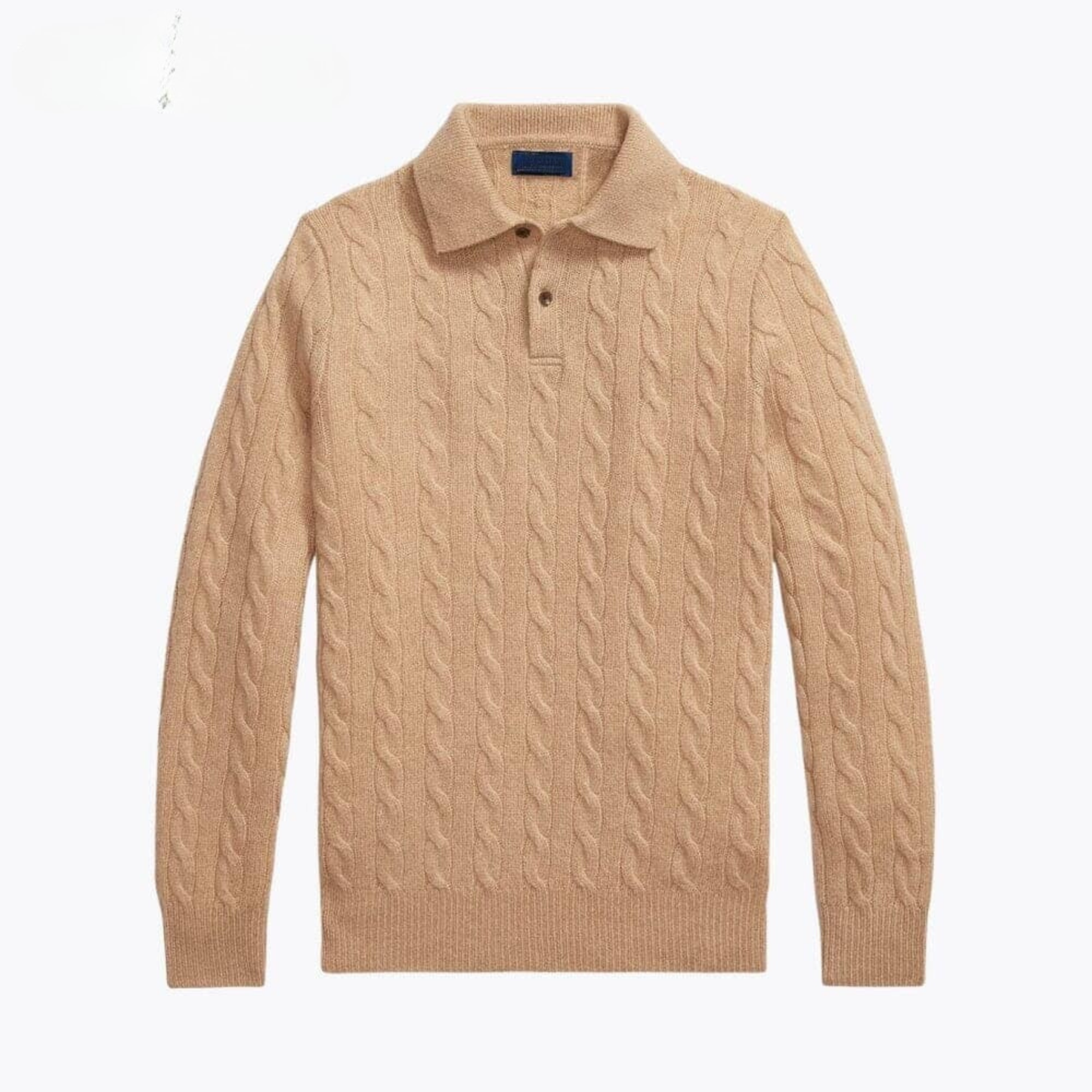 Zopfstrickpullover aus Wolle und Kaschmir