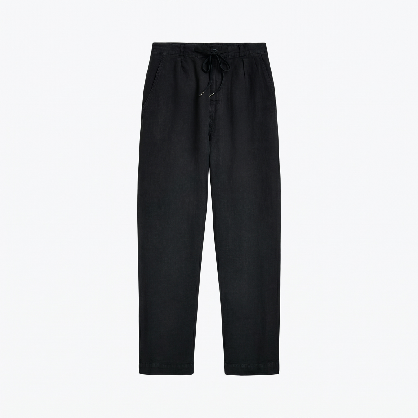 Lateef plissierte Leinenhose in Relaxed Fit