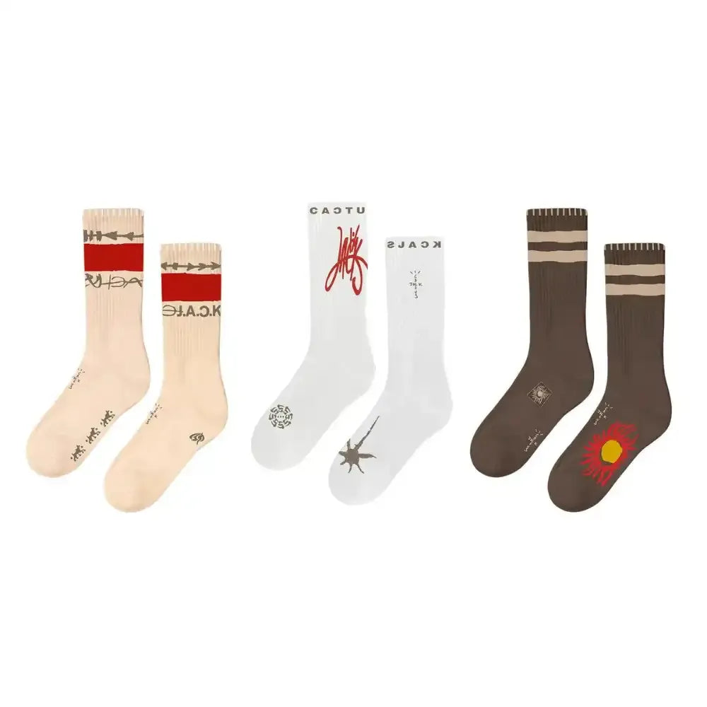 Travis Scott Reverse Jack Crew Socks (3-Pack)