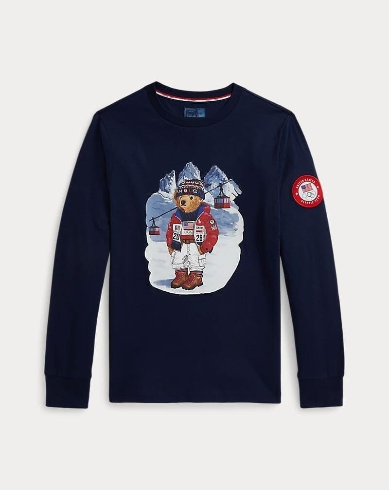 Team USA Bear T-Shirt aus Baumwolle