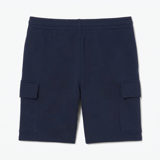 Cargo-Shorts aus Baumwoll-Fleece