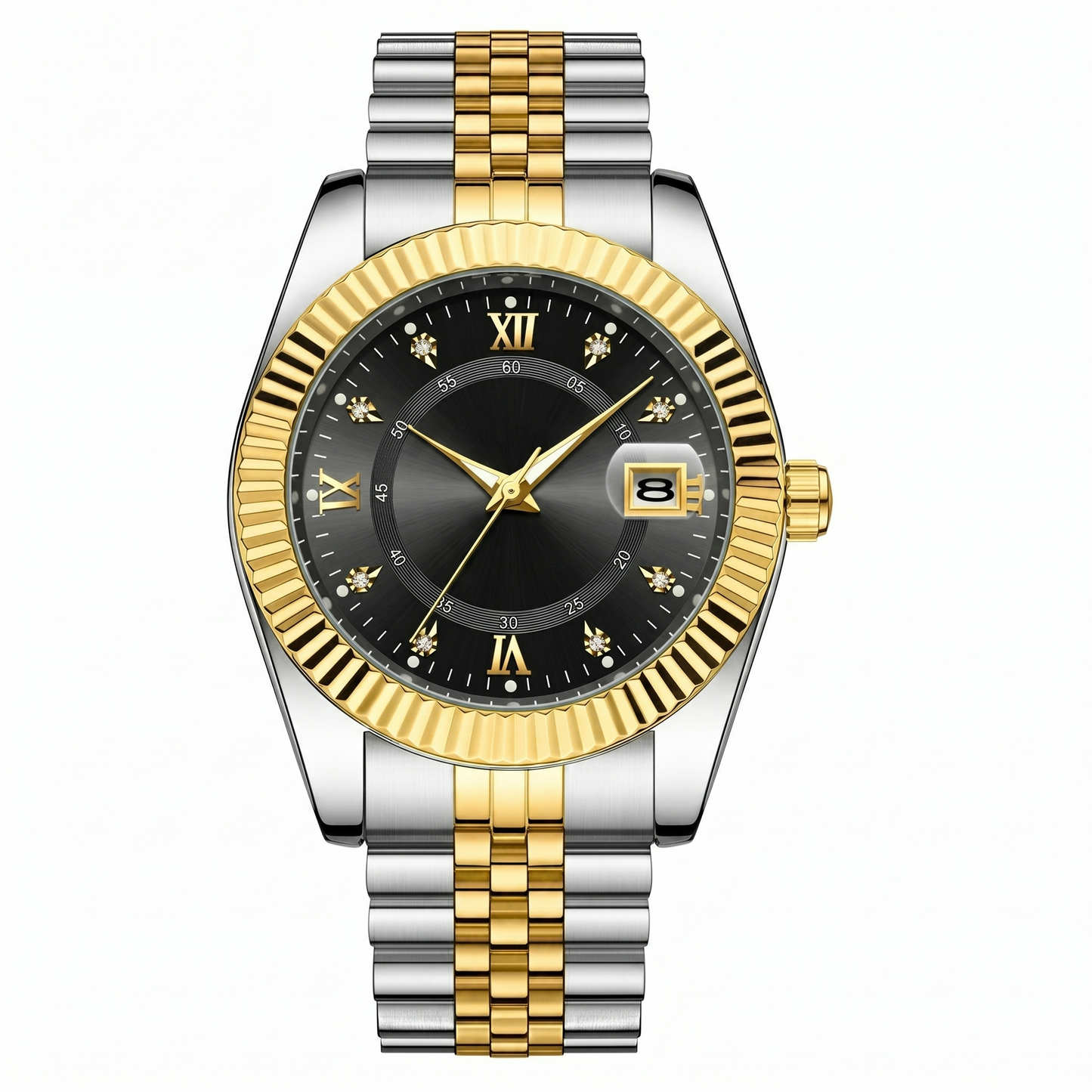 Goldenstar – Uhr 40 mm | wasserdicht | Edelstahl