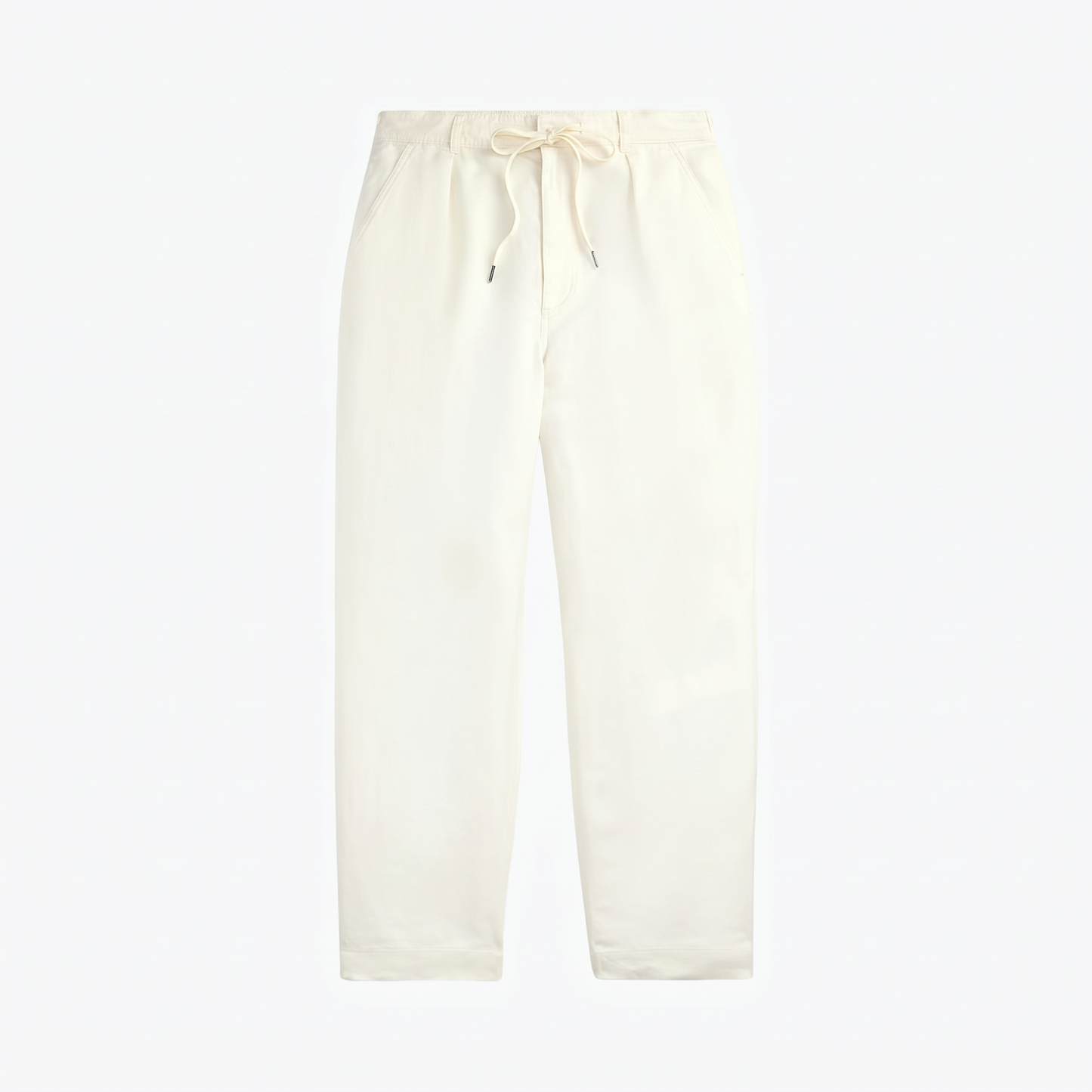 Lateef plissierte Leinenhose in Relaxed Fit
