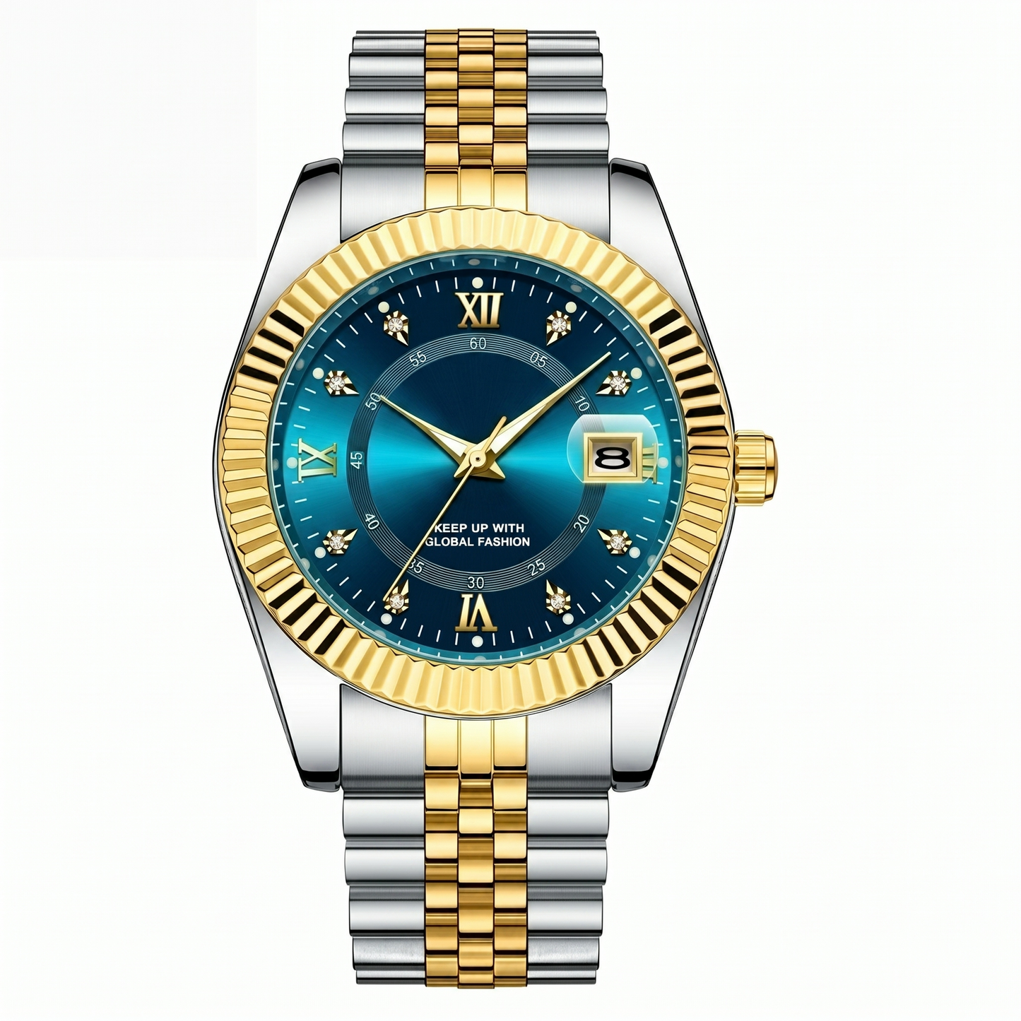 Goldenstar – Uhr 40 mm | wasserdicht | Edelstahl