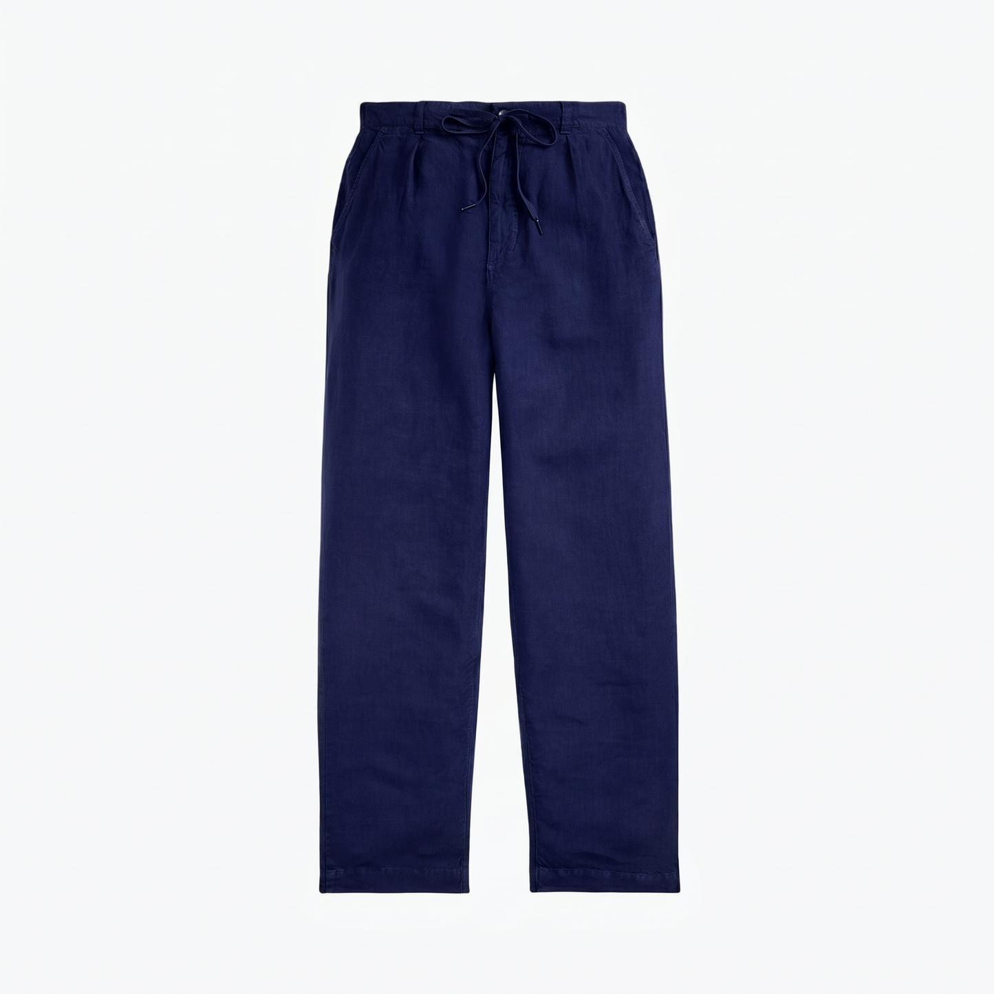 Lateef plissierte Leinenhose in Relaxed Fit
