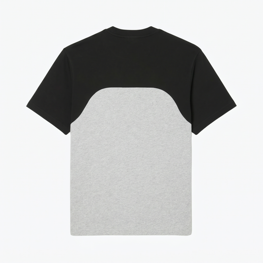 Baumwoll-Jersey-T-Shirt im Colour-Block-Design