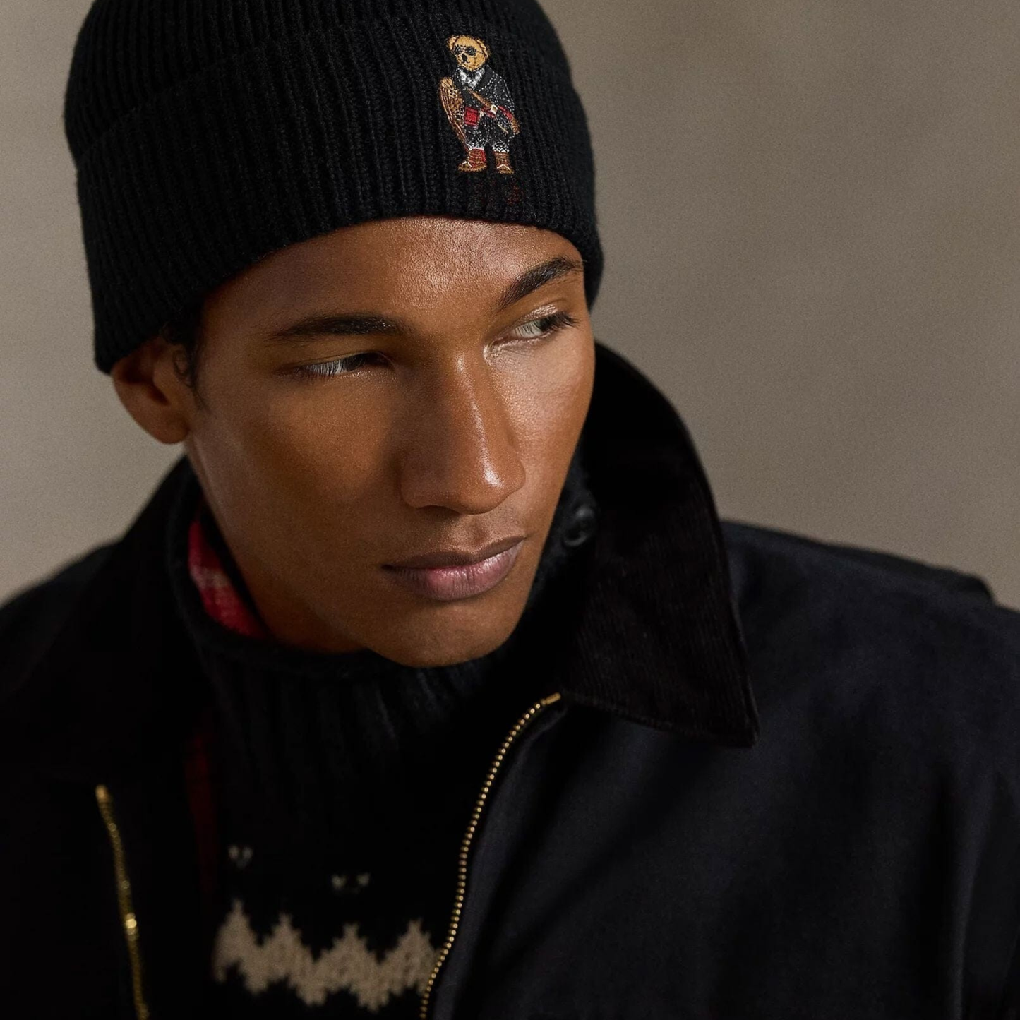 Bear Rippstrick-Beanie