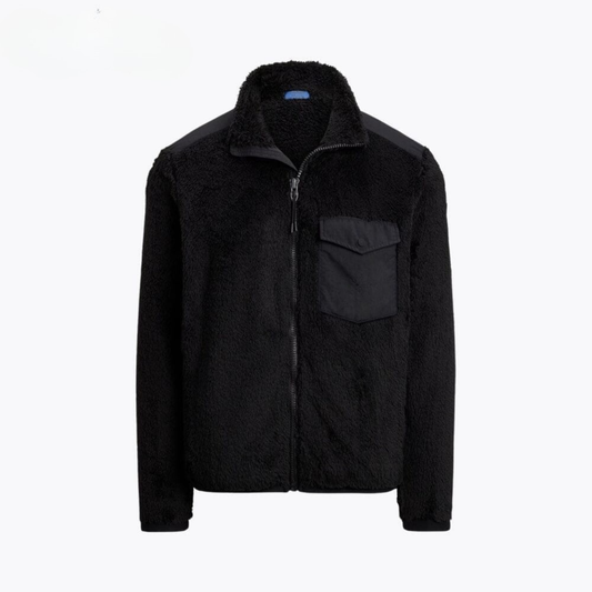 Fleecejacke mit Lockenflor