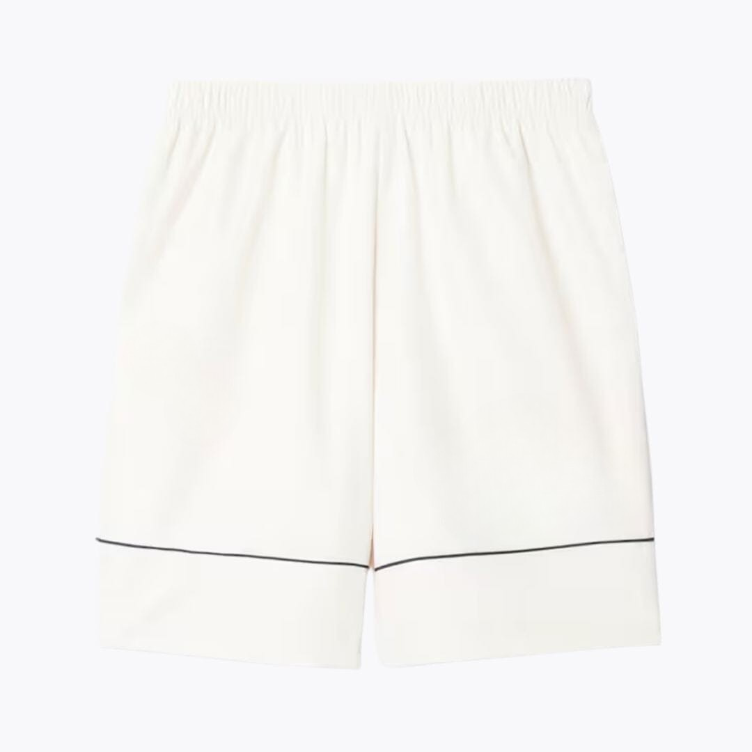 bedruckte Tennisshorts aus Diamant-Taft