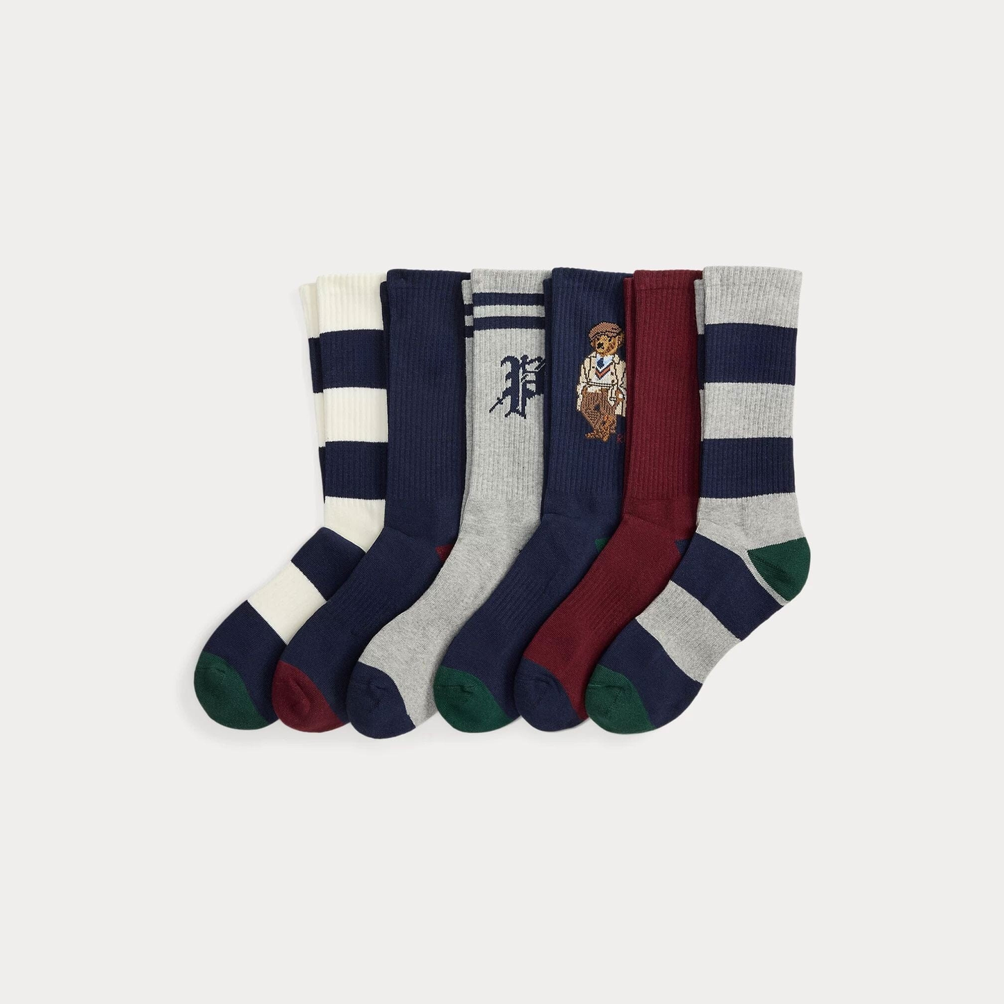 Bear Crew-Socken aus Baumwollmischung im 6er-Pack