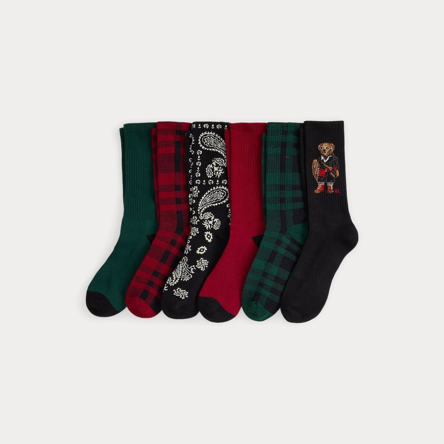 Bear Crew-Socken aus Baumwollmischung im 6er-Pack