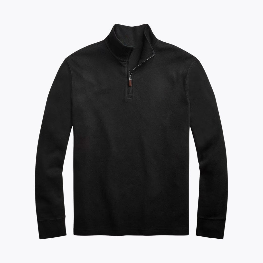Estate-Rib Pullover mit Viertelreißverschluss