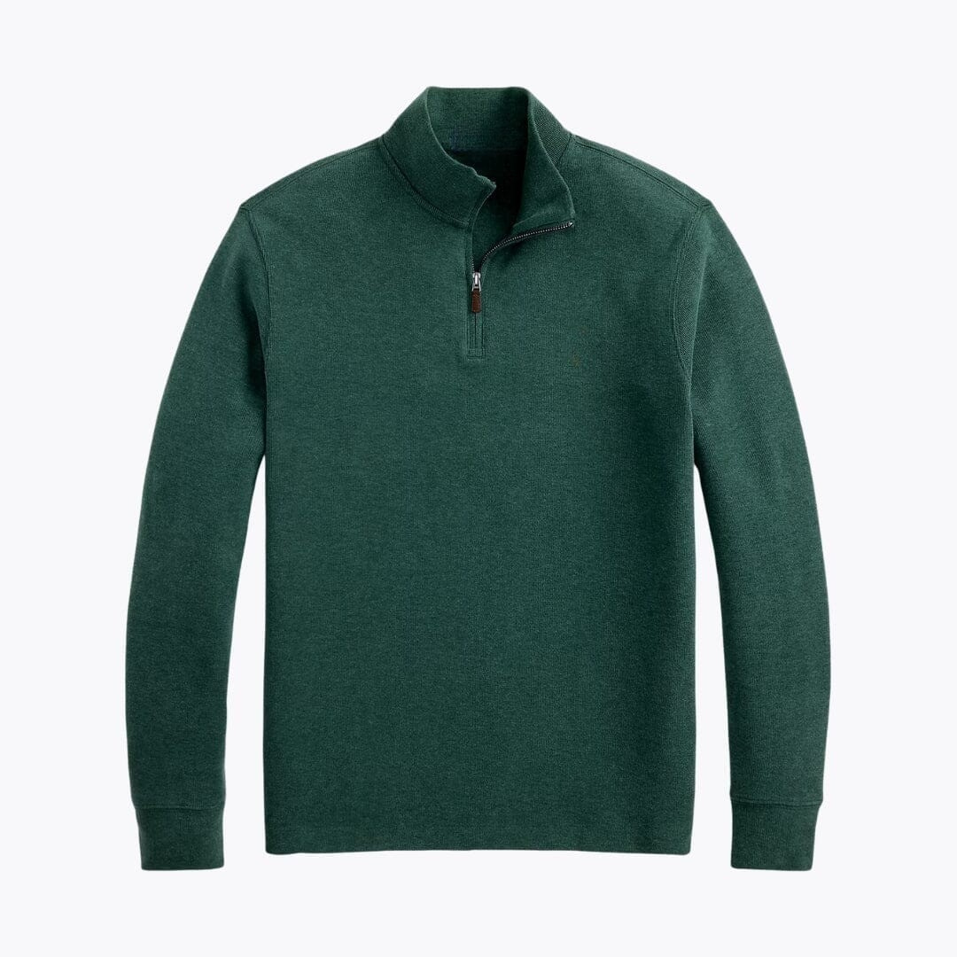 Estate-Rib Pullover mit Viertelreißverschluss