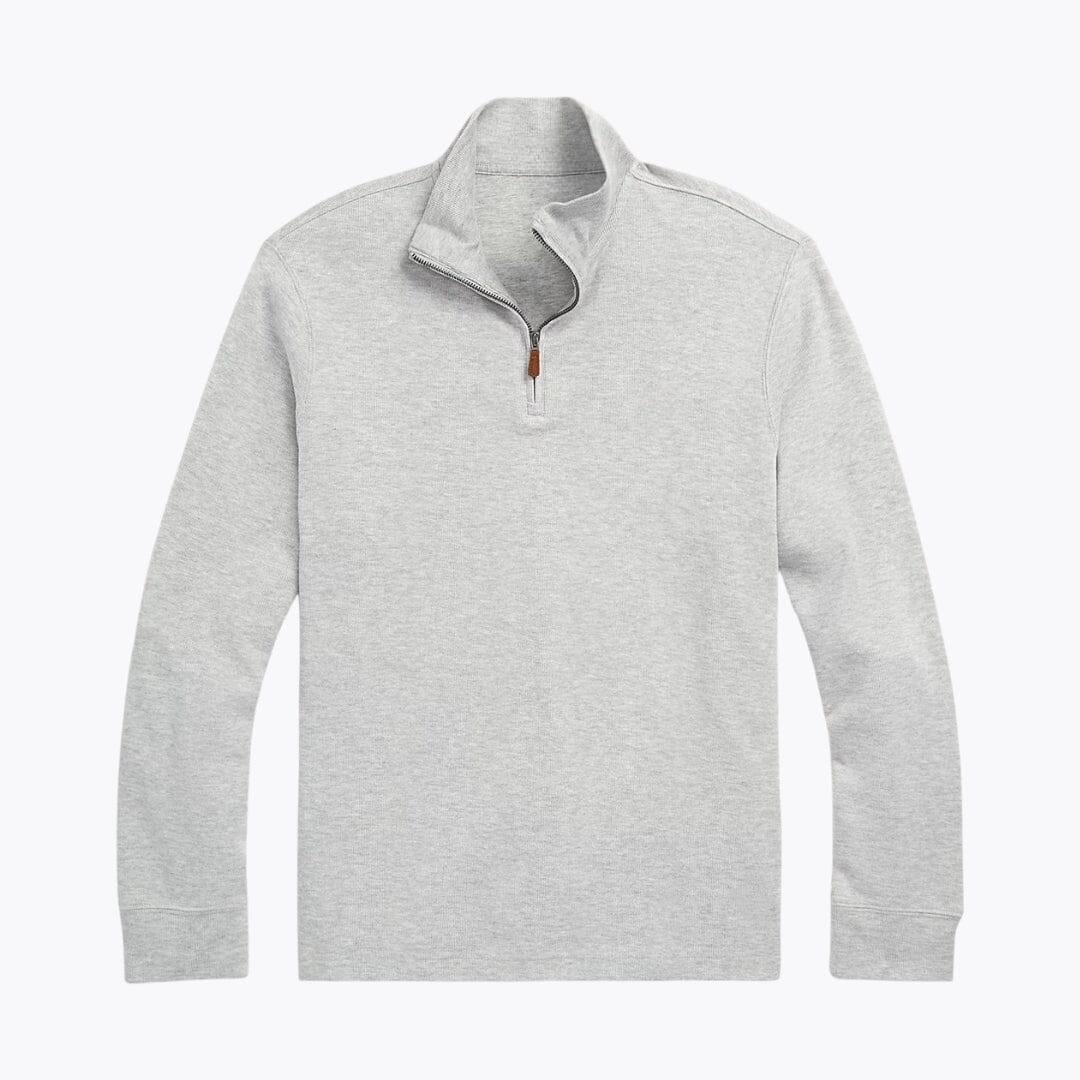 Estate-Rib Pullover mit Viertelreißverschluss