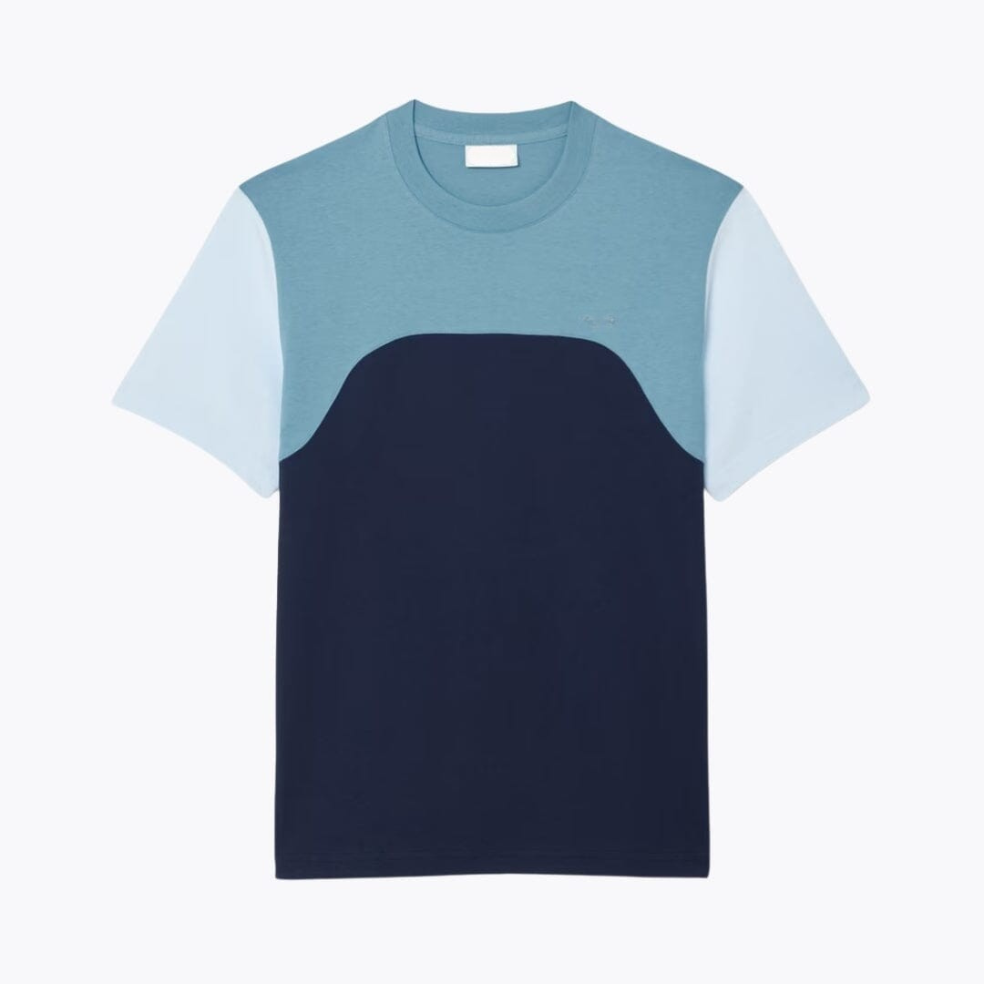 Baumwolljersey-T-Shirt im Colour-Block-Design