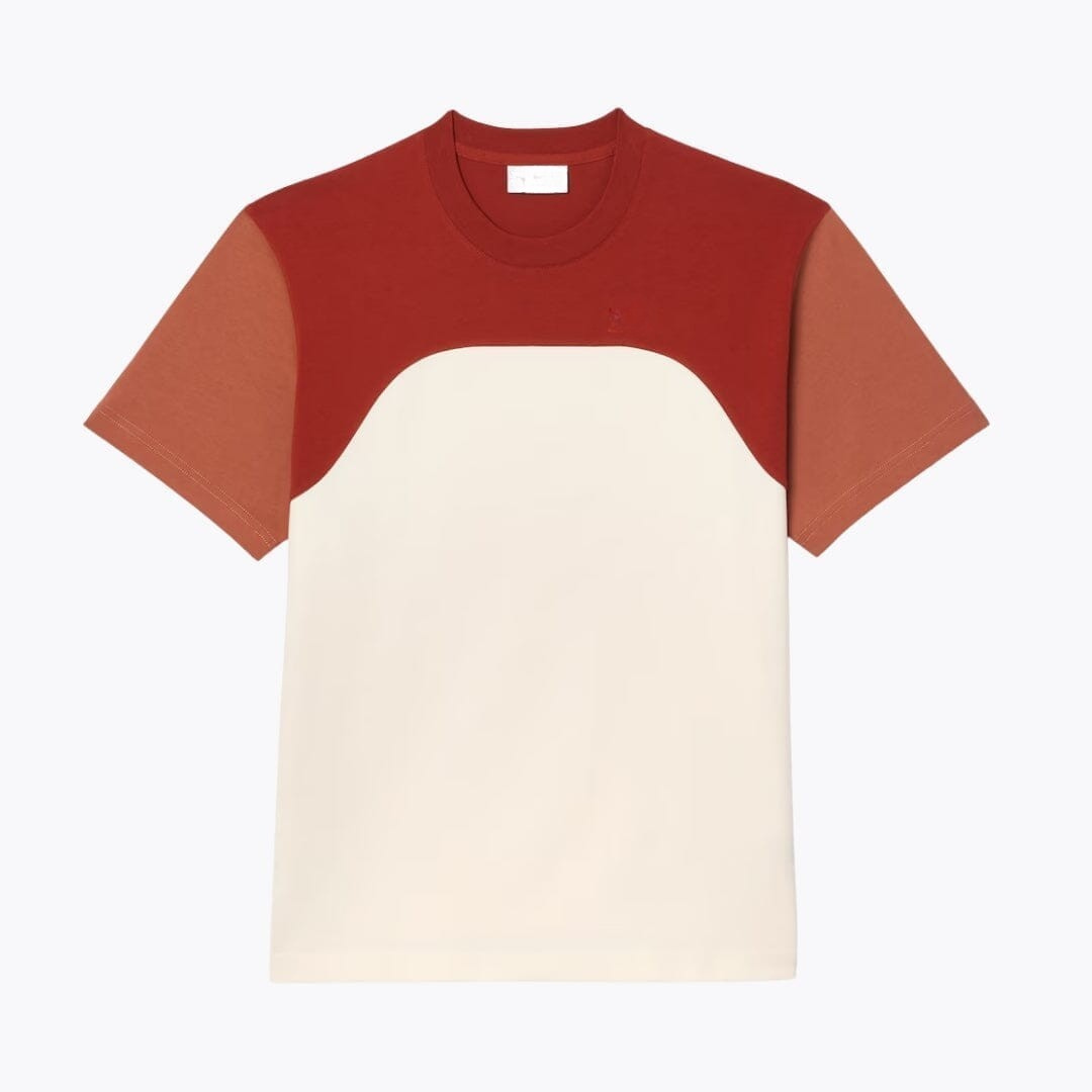 Baumwolljersey-T-Shirt im Colour-Block-Design