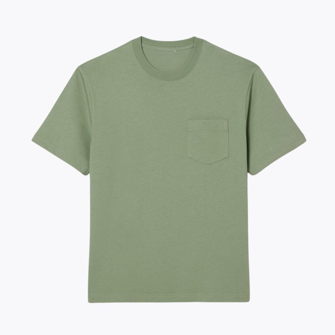 Baumwoll-T-Shirt mit Brusttasche