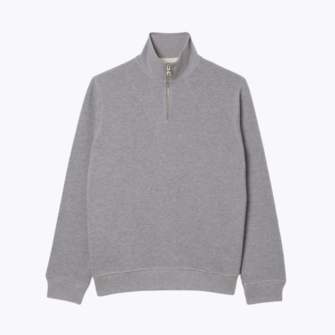 Sweatshirt mit hohem Kragen und Reißverschluss