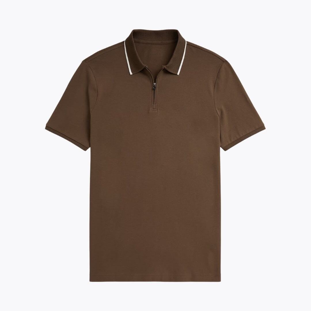 Mesh-Poloshirt in Classic Fit mit Stretch