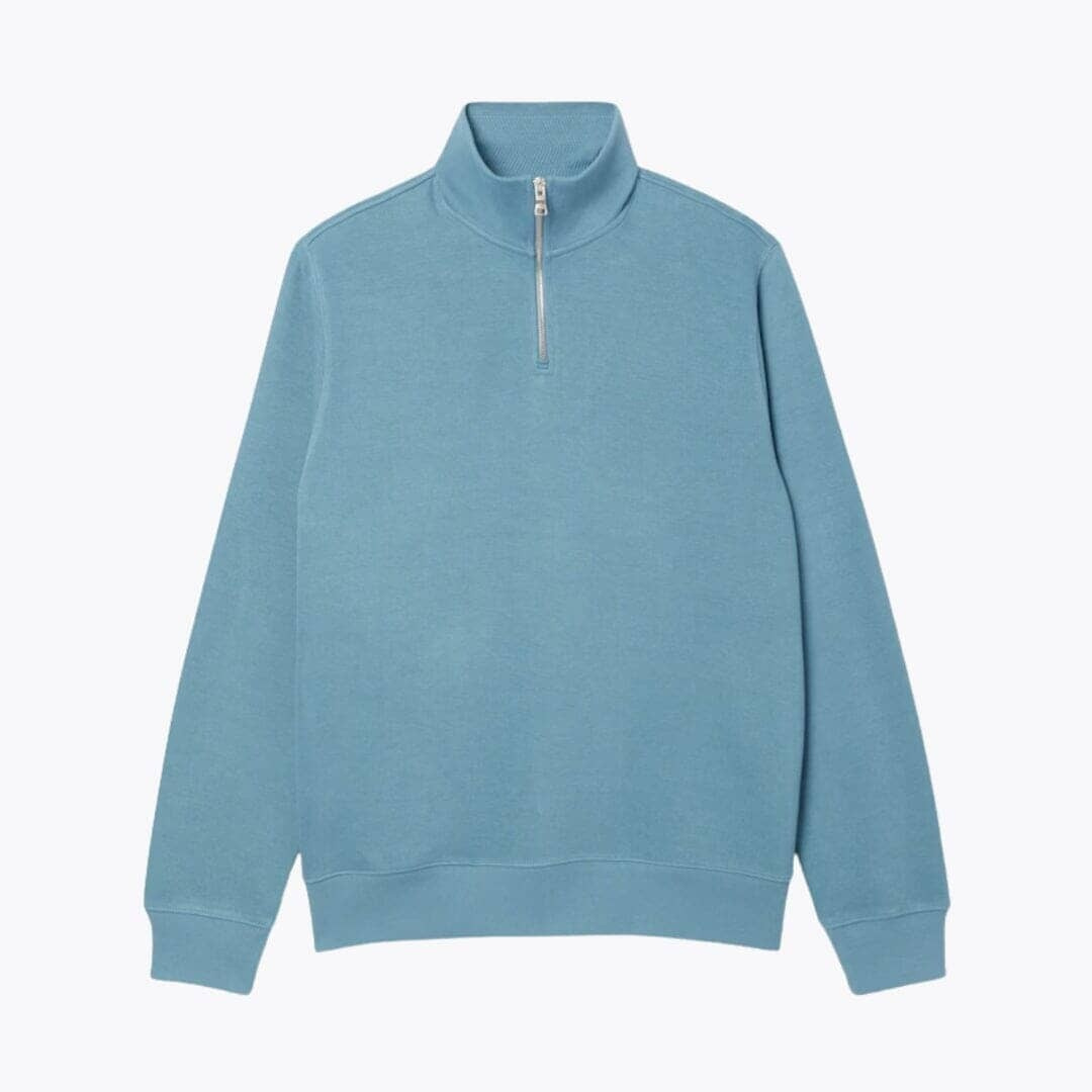 Sweatshirt mit hohem Kragen und Reißverschluss
