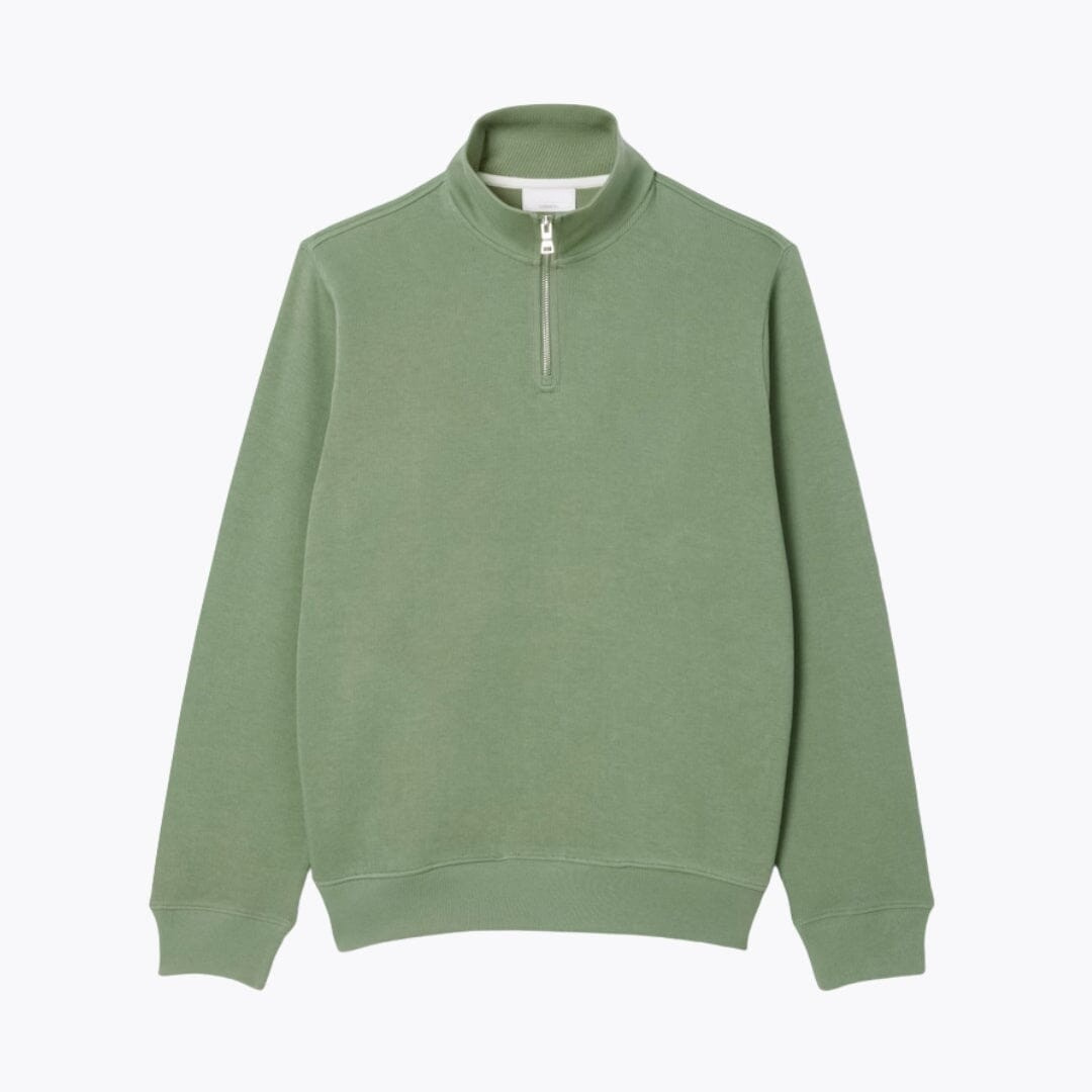 Sweatshirt mit hohem Kragen und Reißverschluss