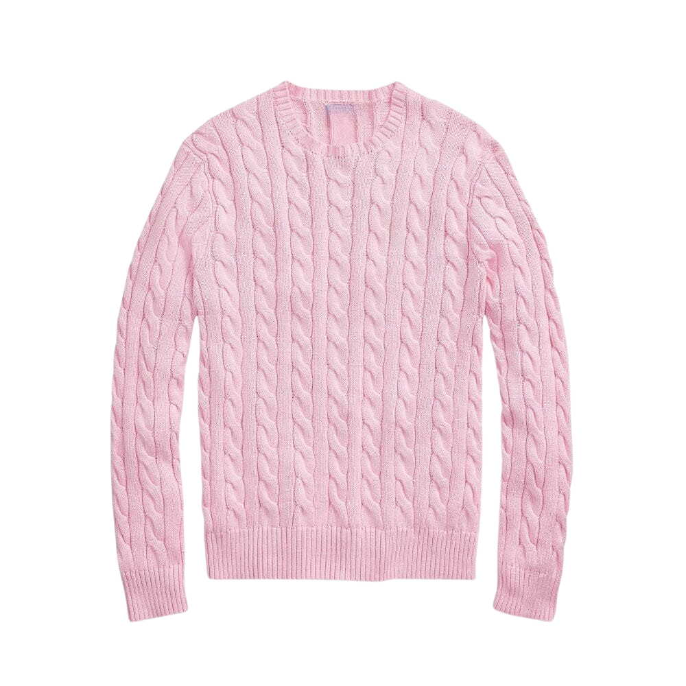 Baumwoll-Zopfstrickpullover