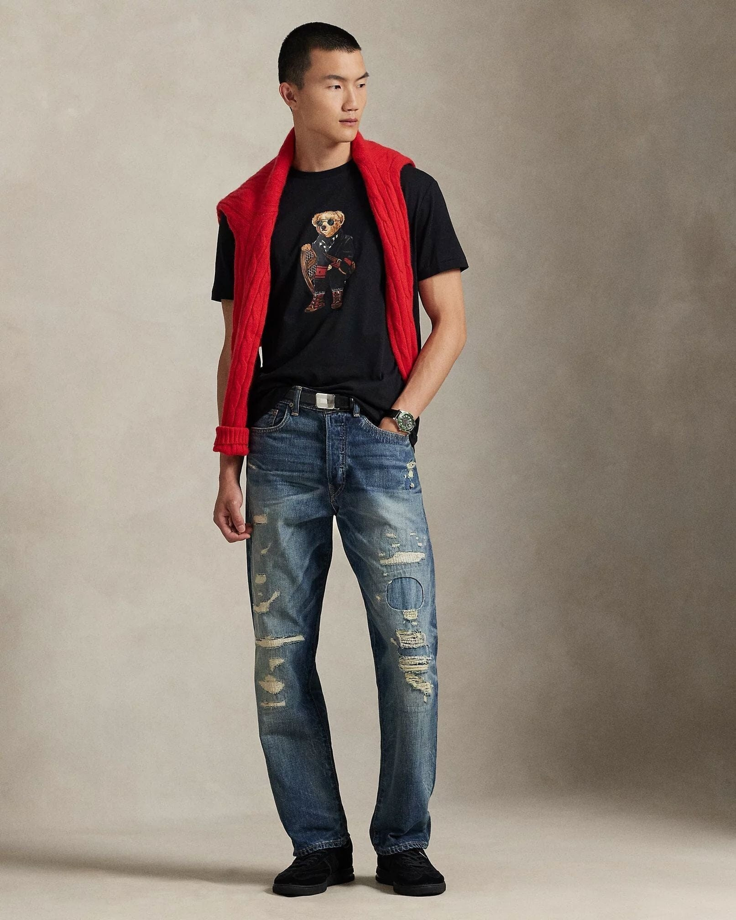 Polo Bear Jersey-T-Shirt in Classic Fit