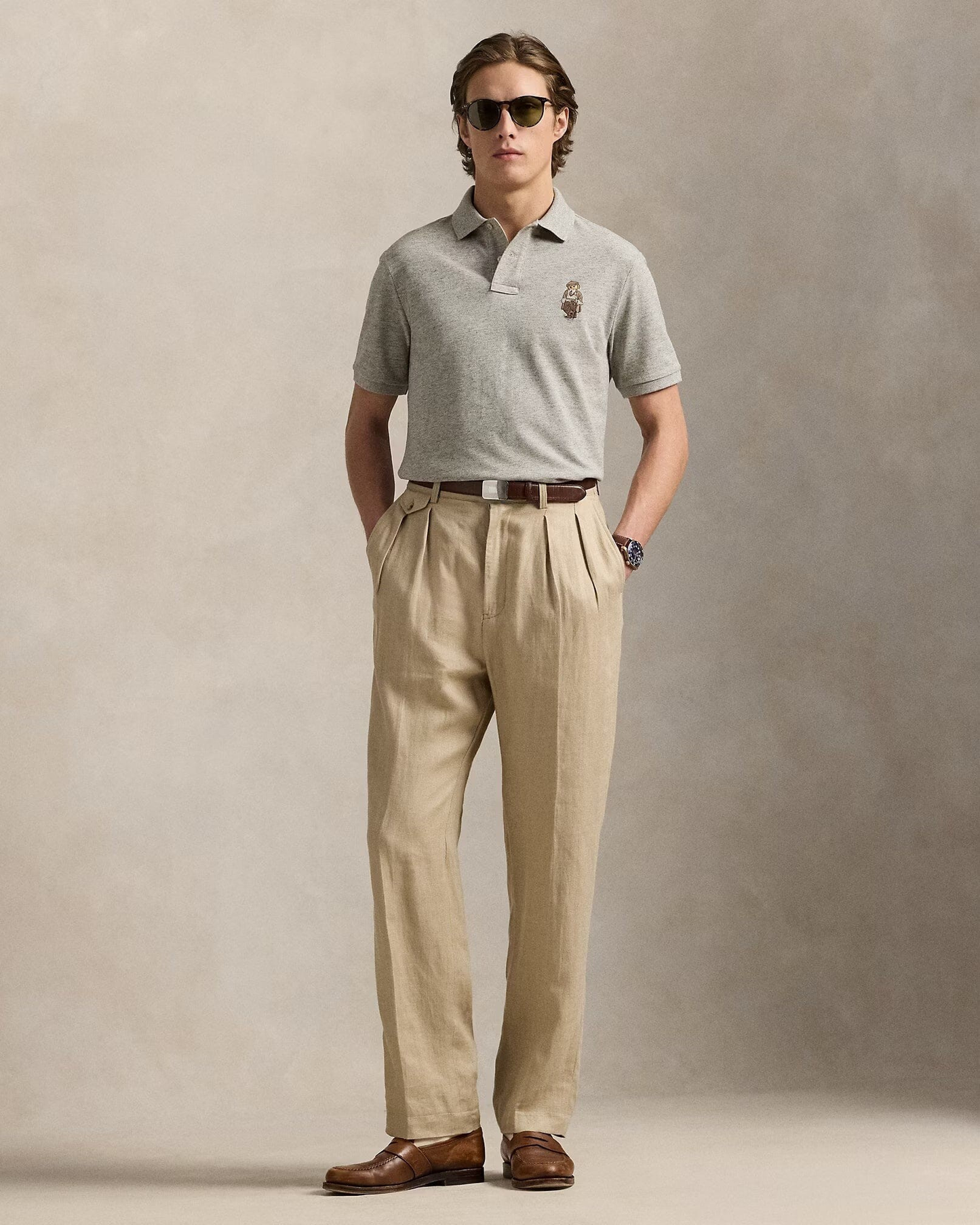 Polo Bear Mesh-Poloshirt in Classic Fit