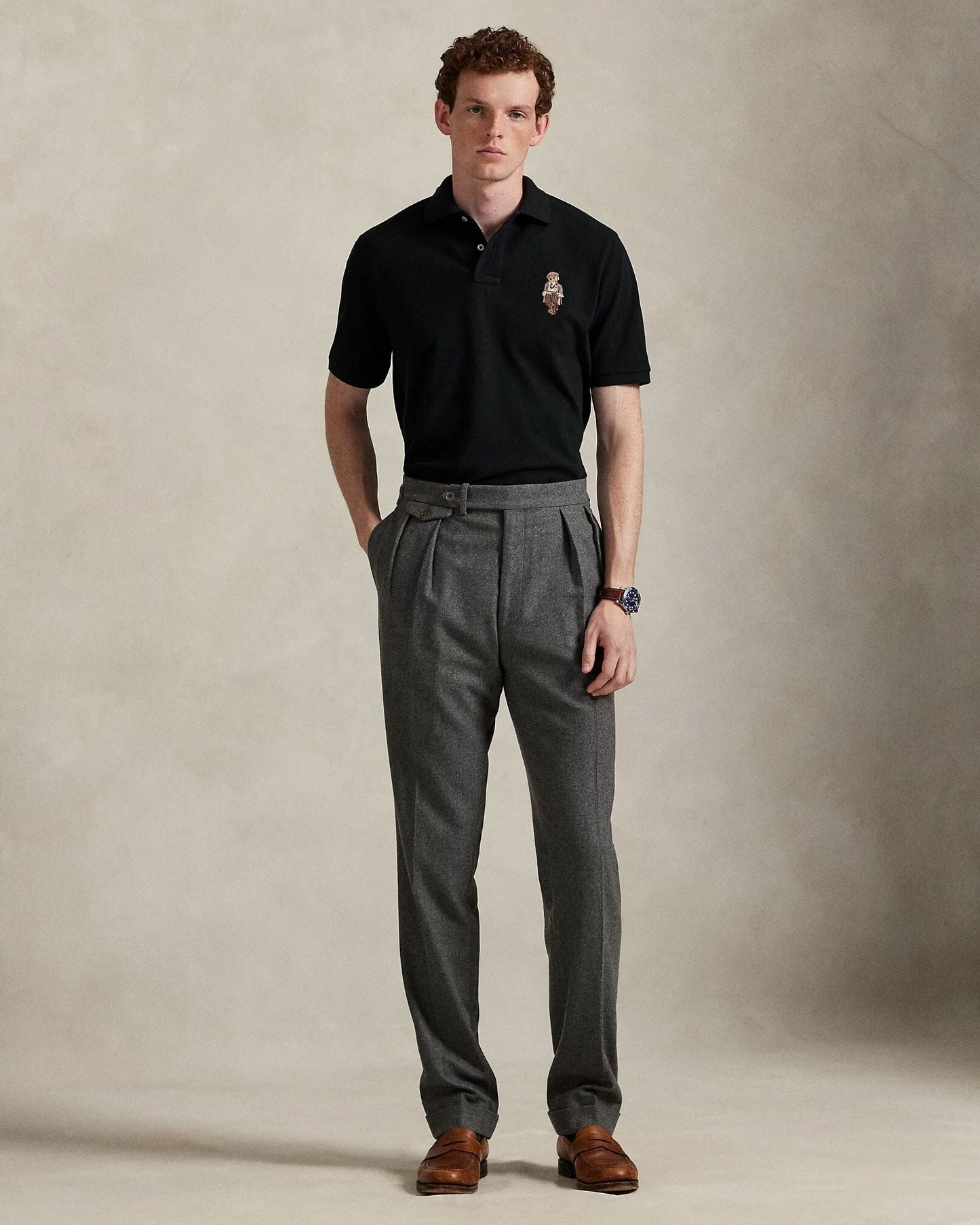 Polo Bear Mesh-Poloshirt in Classic Fit