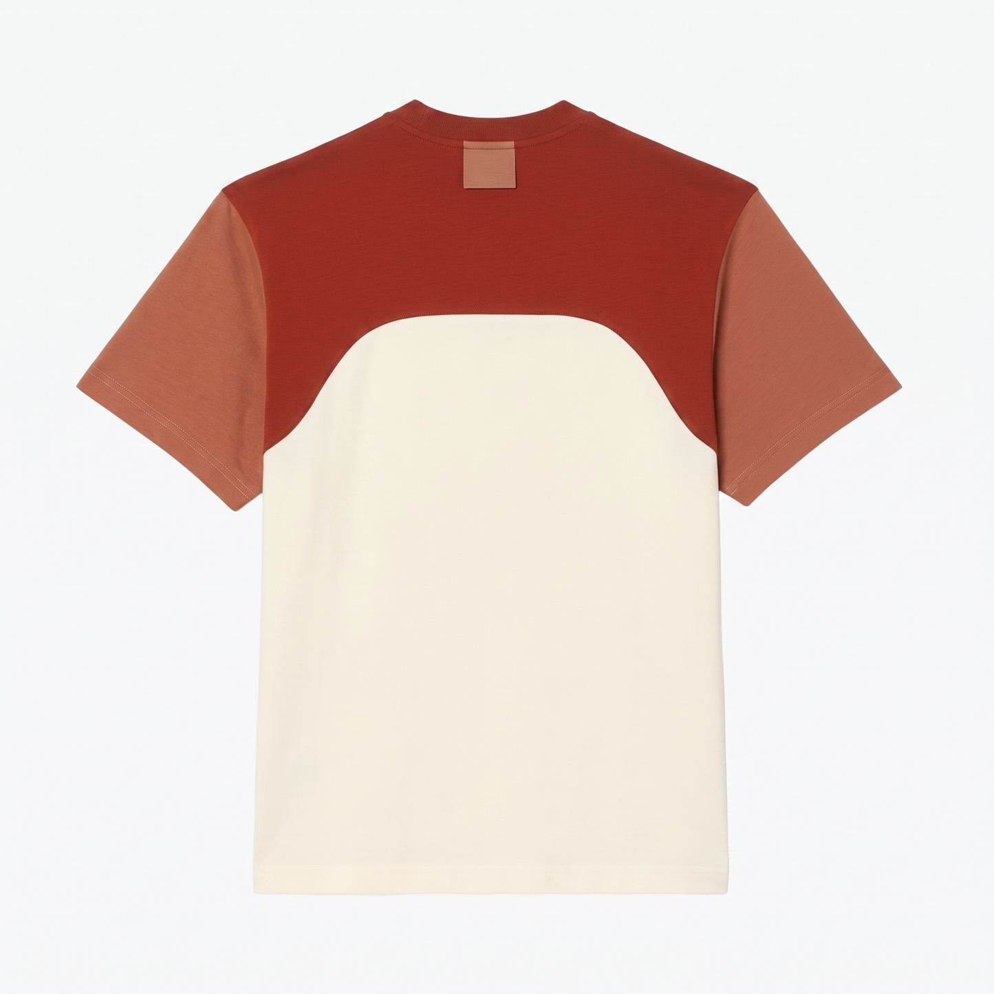Baumwoll-Jersey-T-Shirt im Colour-Block-Design
