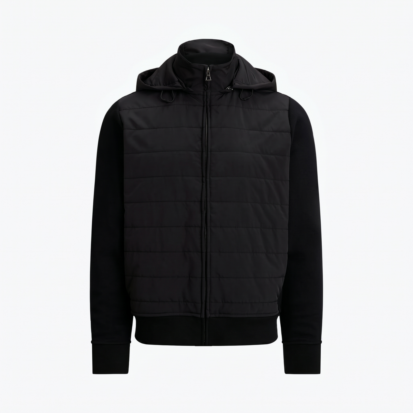 Hybridjacke mit Kapuze