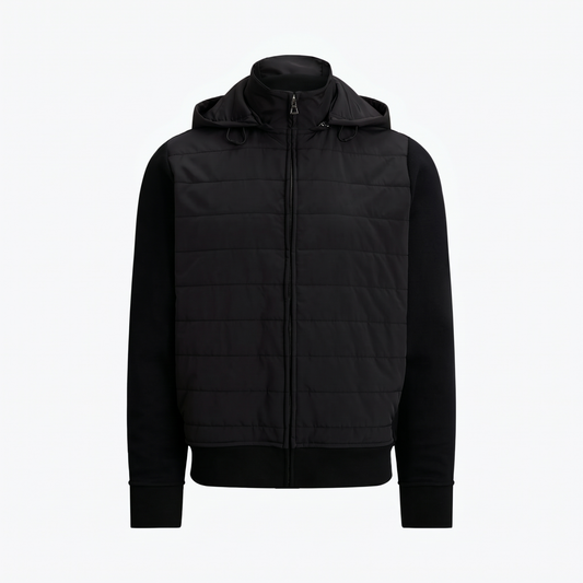 Hybridjacke mit Kapuze