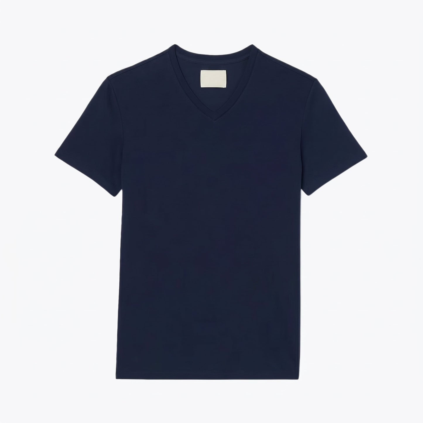 Leichtes Pima-Baumwoll-T-Shirt mit V-Ausschnitt
