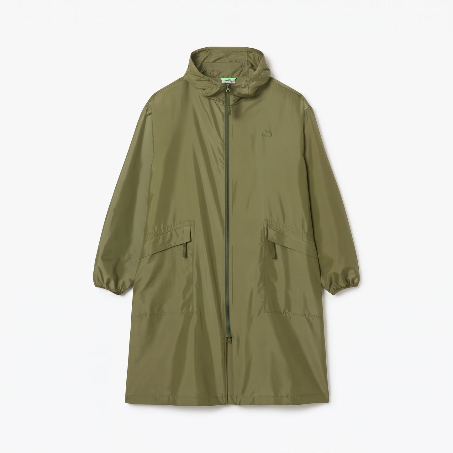 Langer verstaubarer wasserabweisender Parka