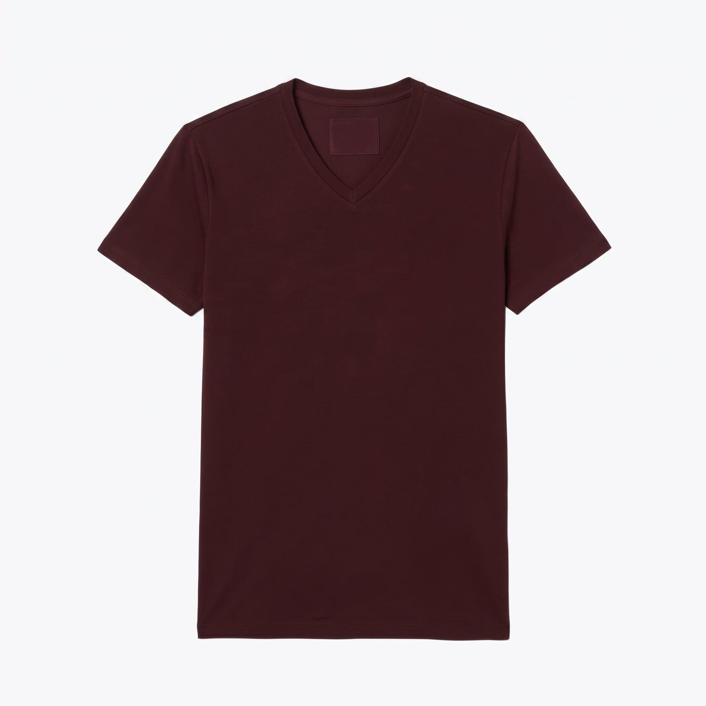 Leichtes Pima-Baumwoll-T-Shirt mit V-Ausschnitt