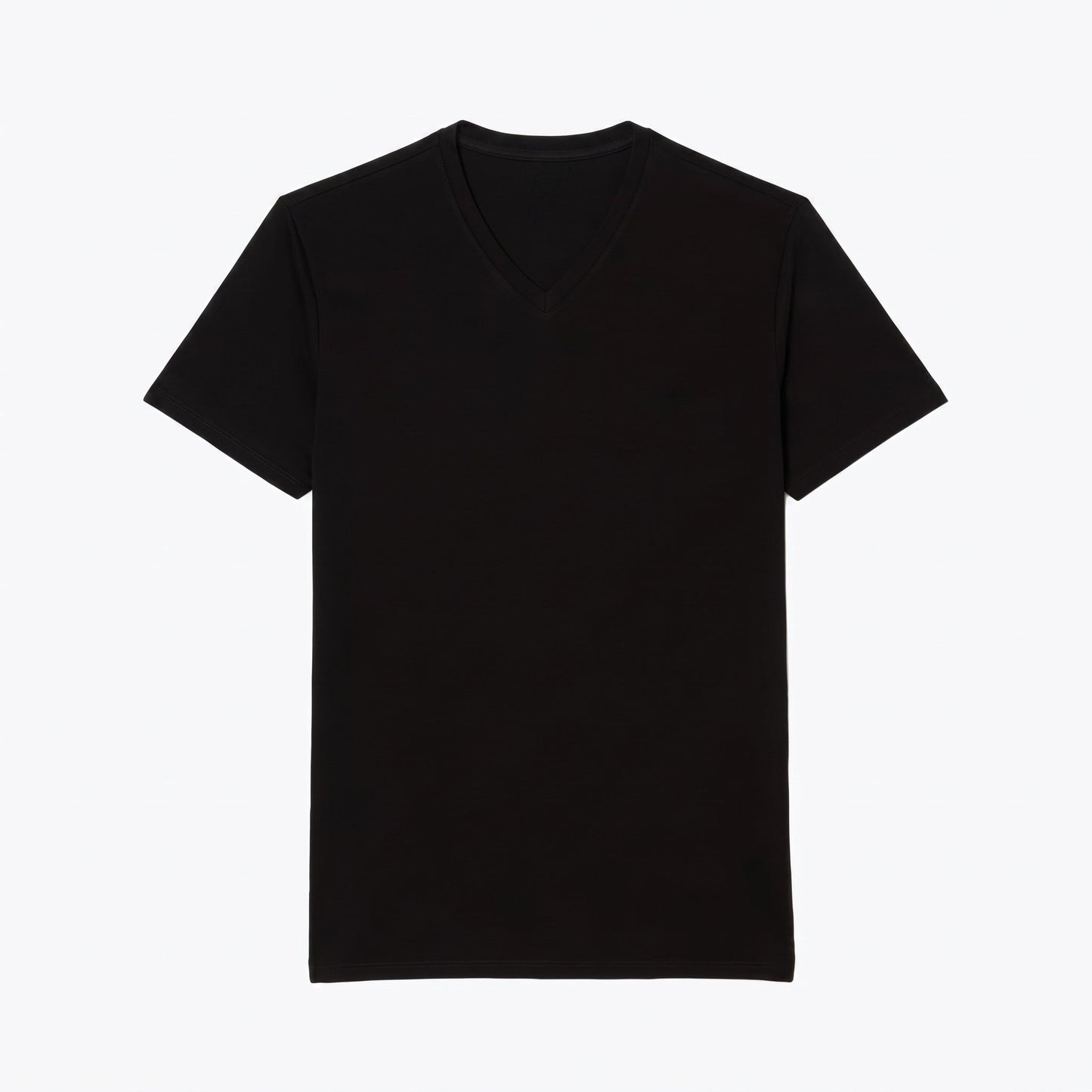 Leichtes Pima-Baumwoll-T-Shirt mit V-Ausschnitt