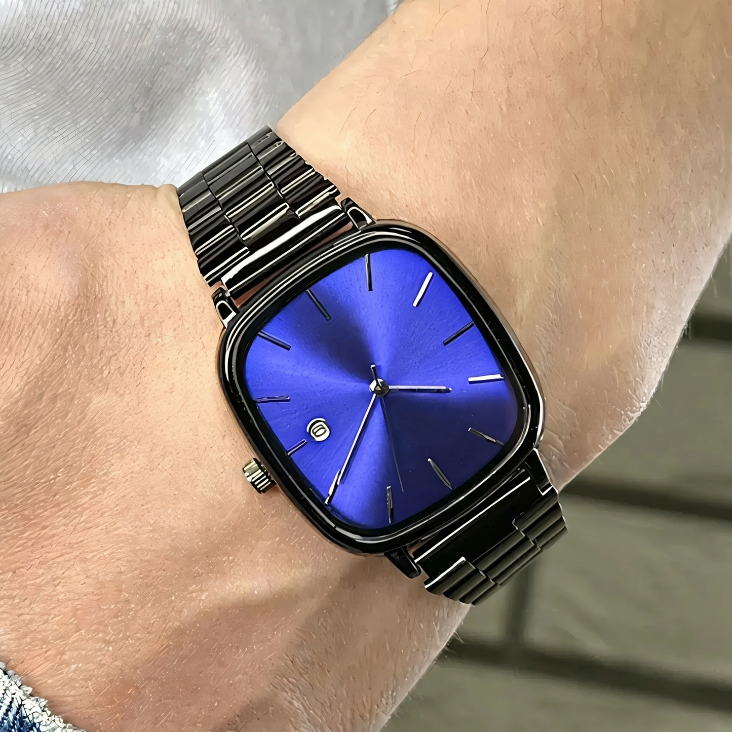 Luxuriöse Uhr 36 mm – wasserdicht | Edelstahl