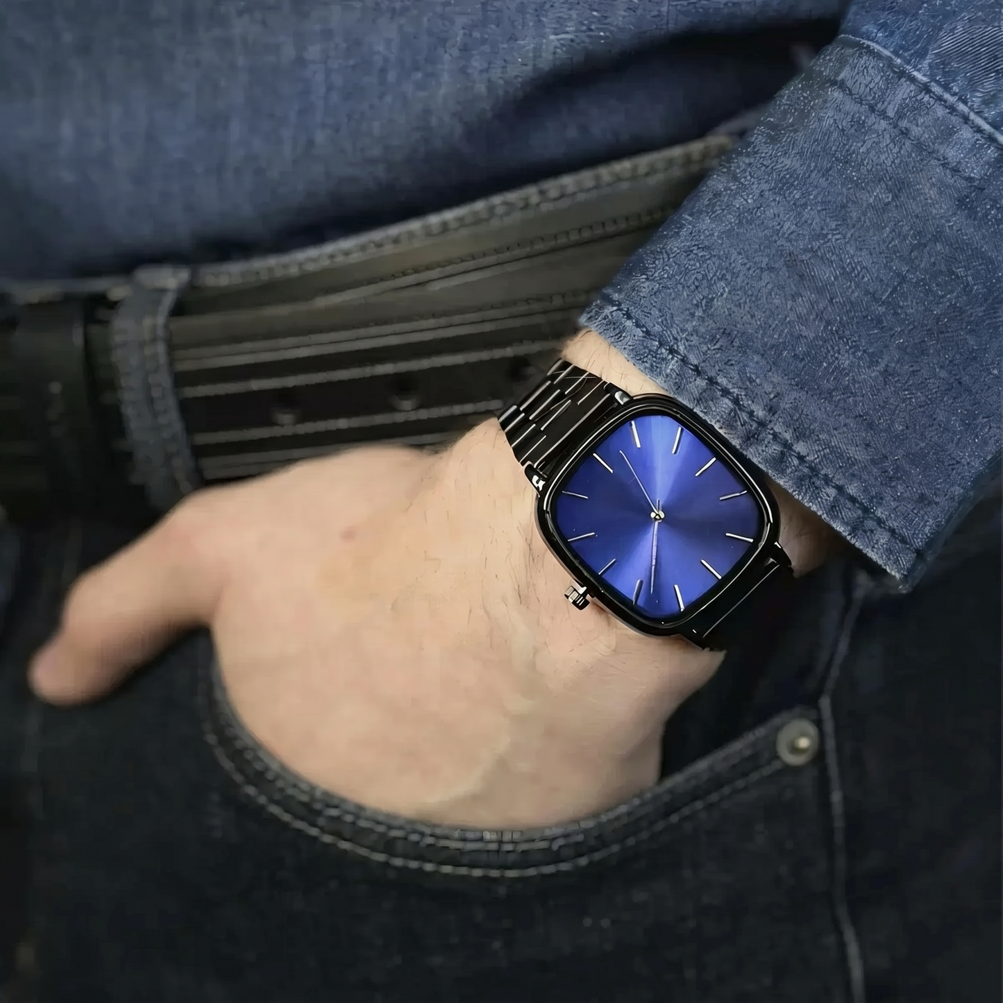 Luxuriöse Uhr 36 mm – wasserdicht | Edelstahl