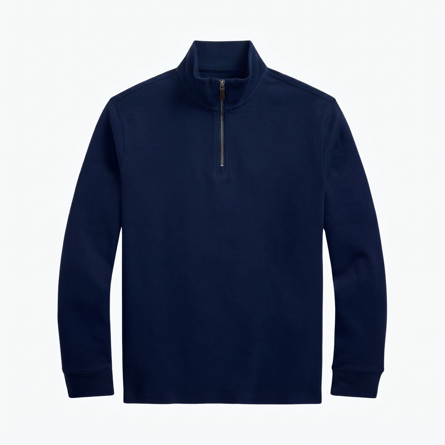 Estate-Rib Pullover mit kurzem Reißverschluss