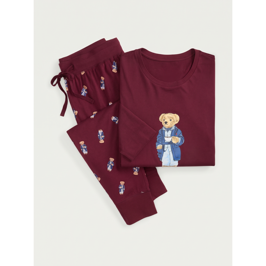 Bear Jersey-Schlafanzug-Set