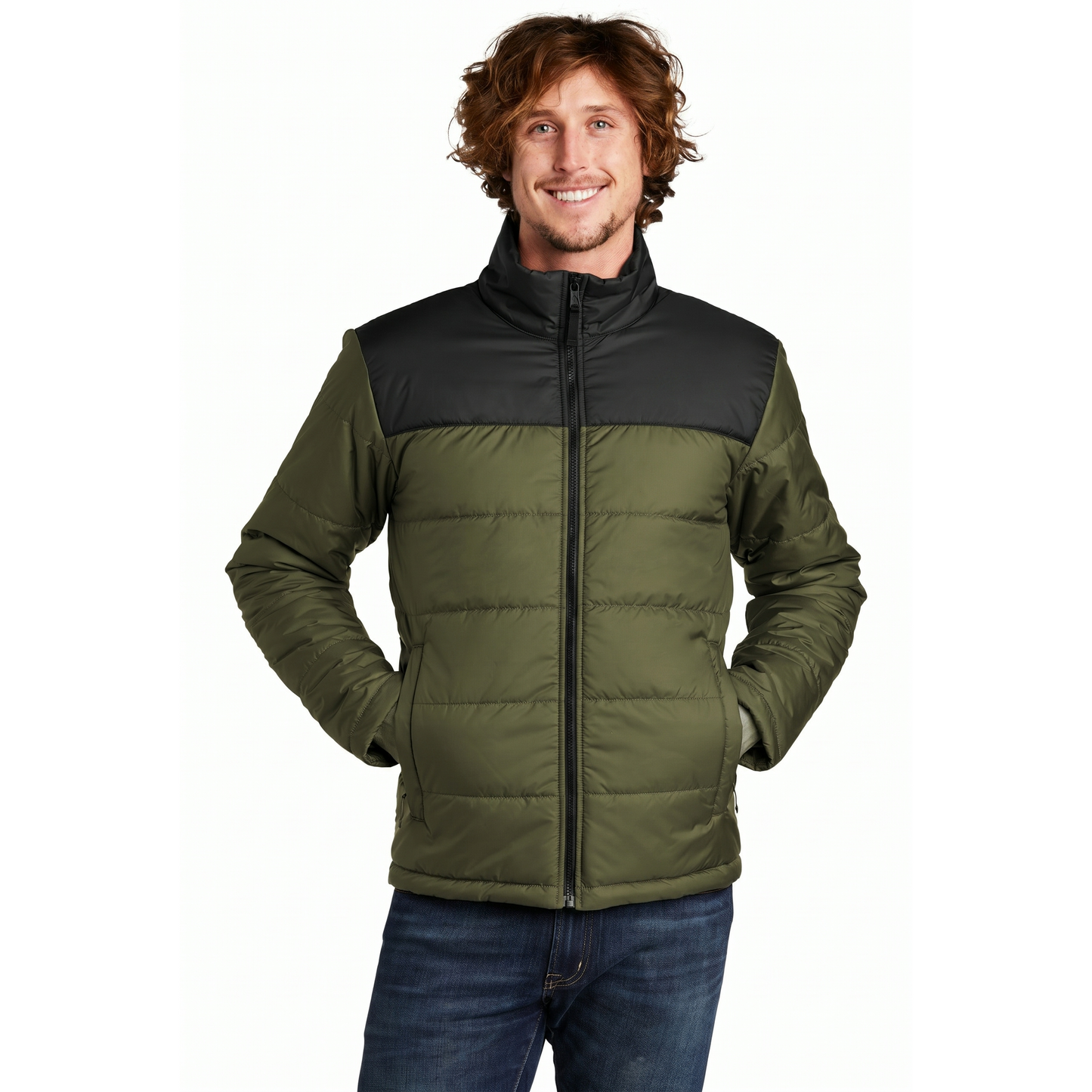 Isolierte Alltagsjacke mit Brustlogo