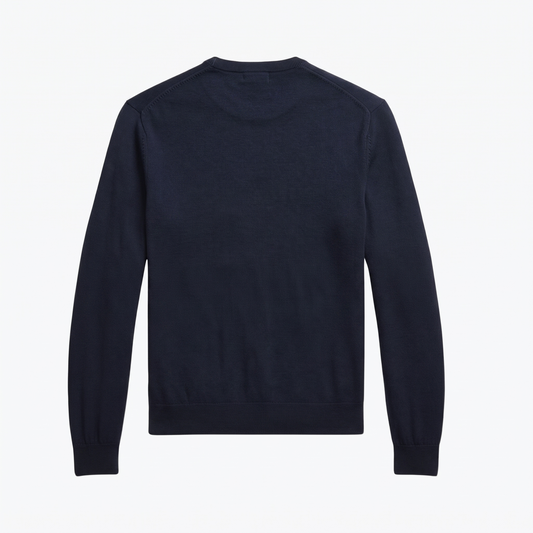 Pullover aus Baumwolle und Kaschmir mit Rundhalsausschnitt