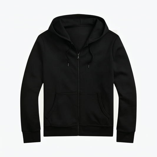 Doppelstrick-Hoodie mit Reißverschluss