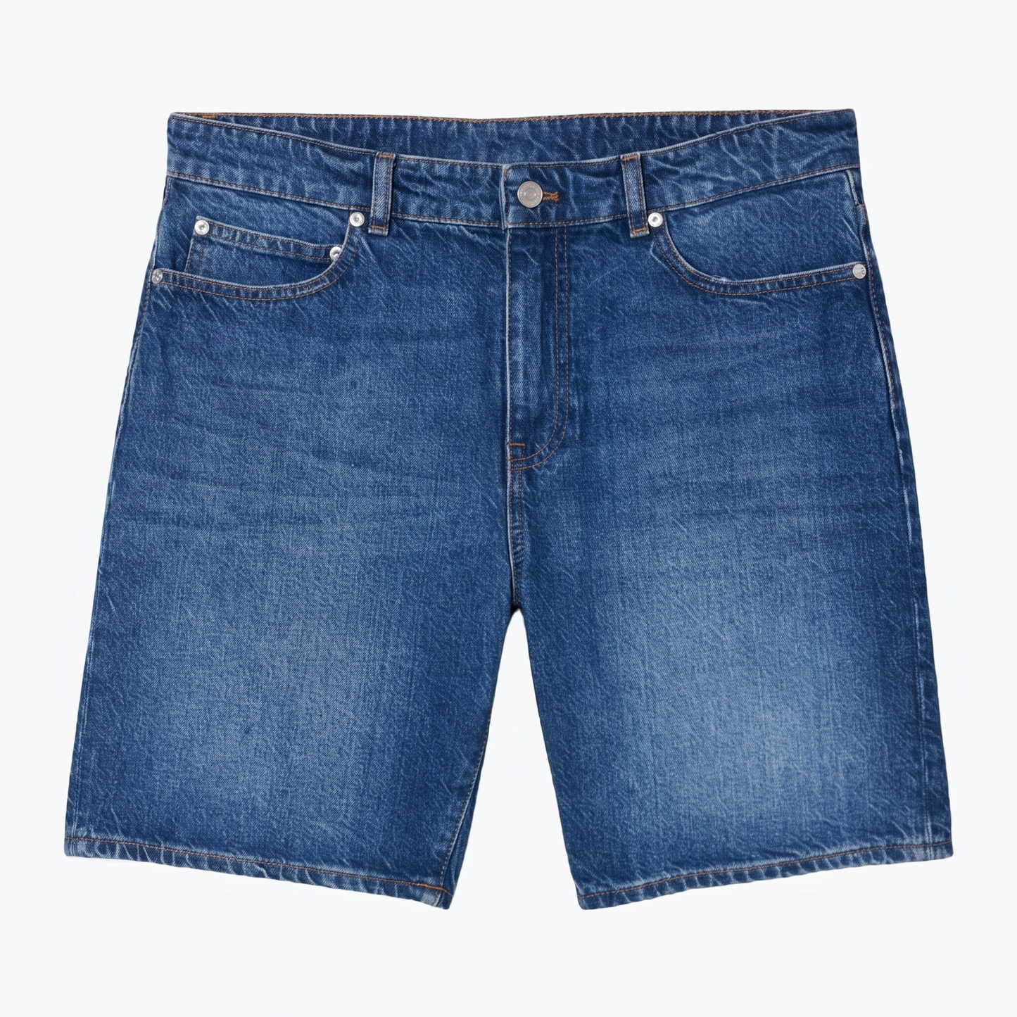 Jeans-Bermudashorts in Straight Fit