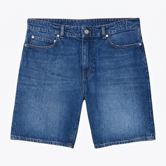 Jeans-Bermudashorts in Straight Fit