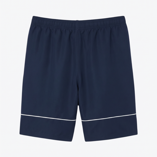 Tennis-Shorts aus Diamant-Taft mit Print