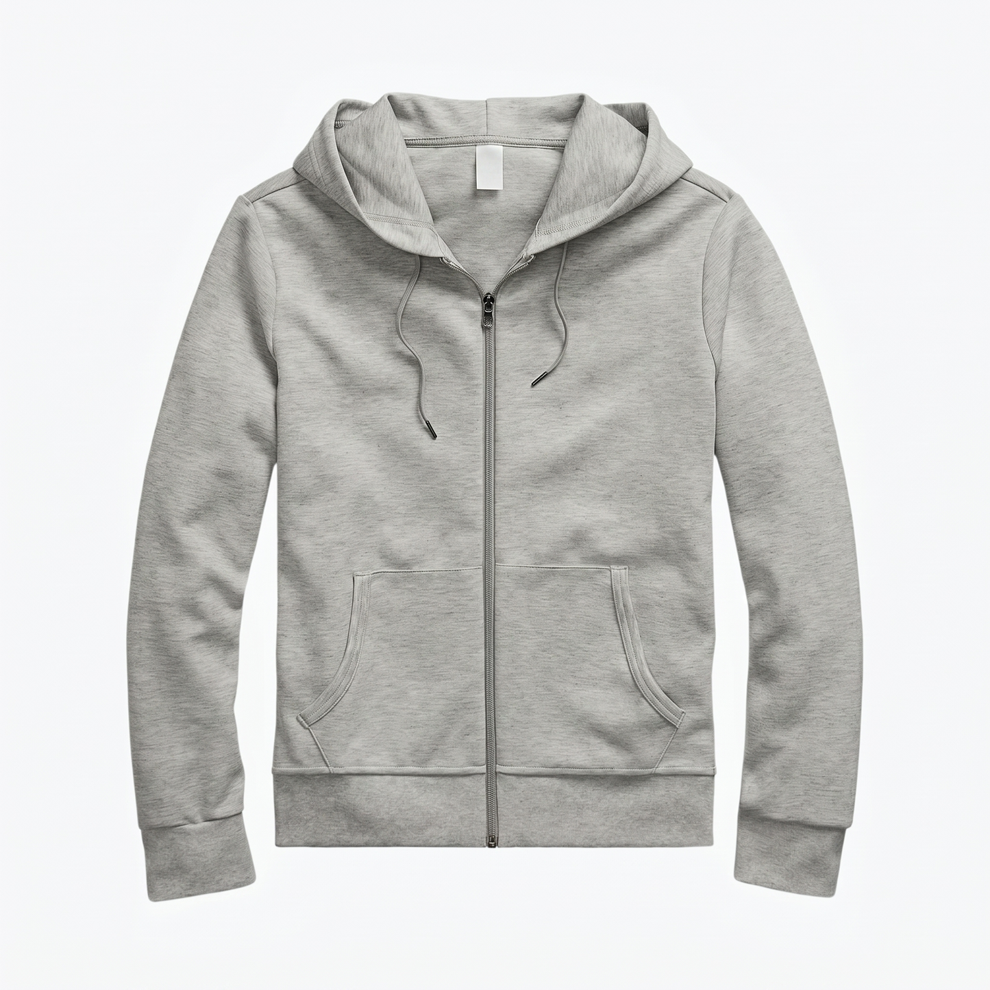 Doppelstrick-Hoodie mit Reißverschluss