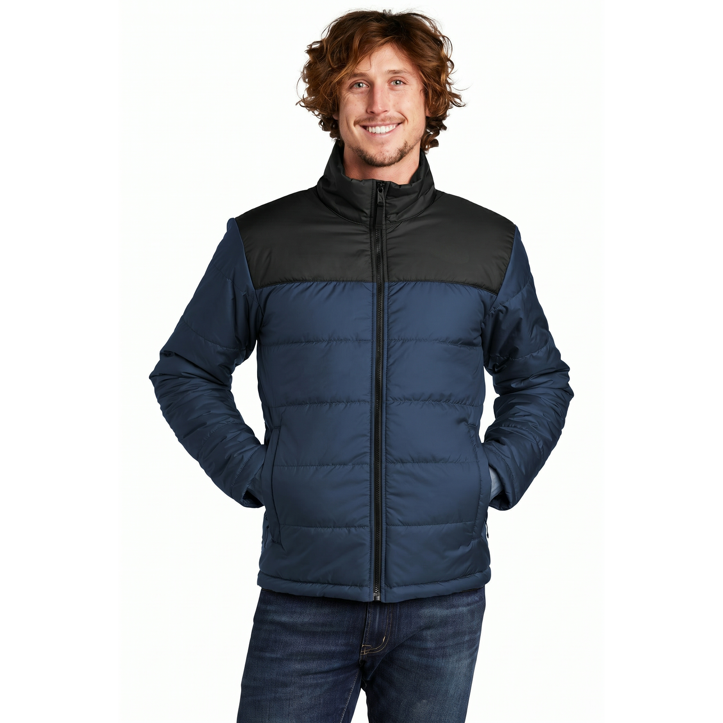 Isolierte Alltagsjacke mit Brustlogo