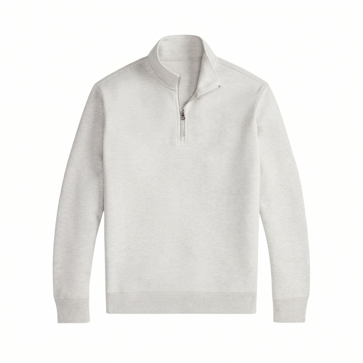 Doppelstrick-Pullover mit Stehkragen