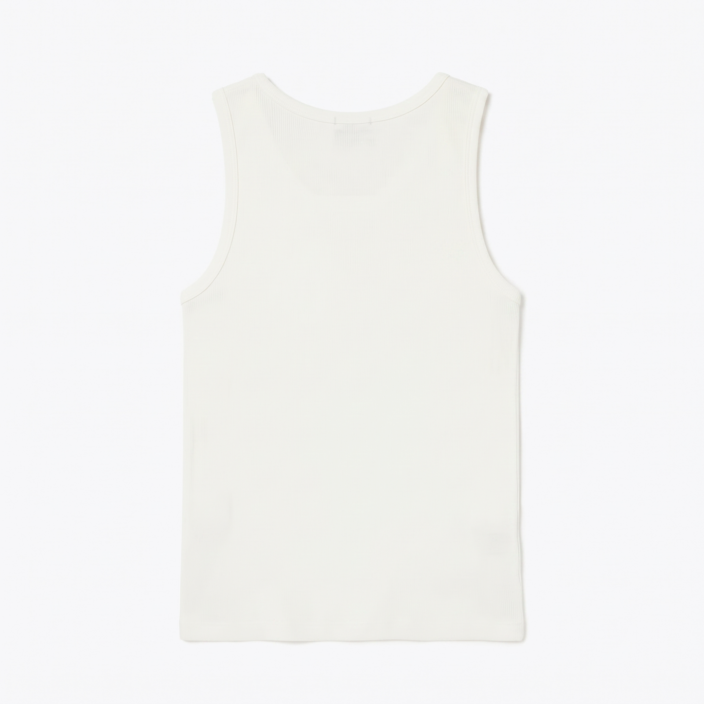Geripptes Baumwoll-Tanktop in Slim Fit